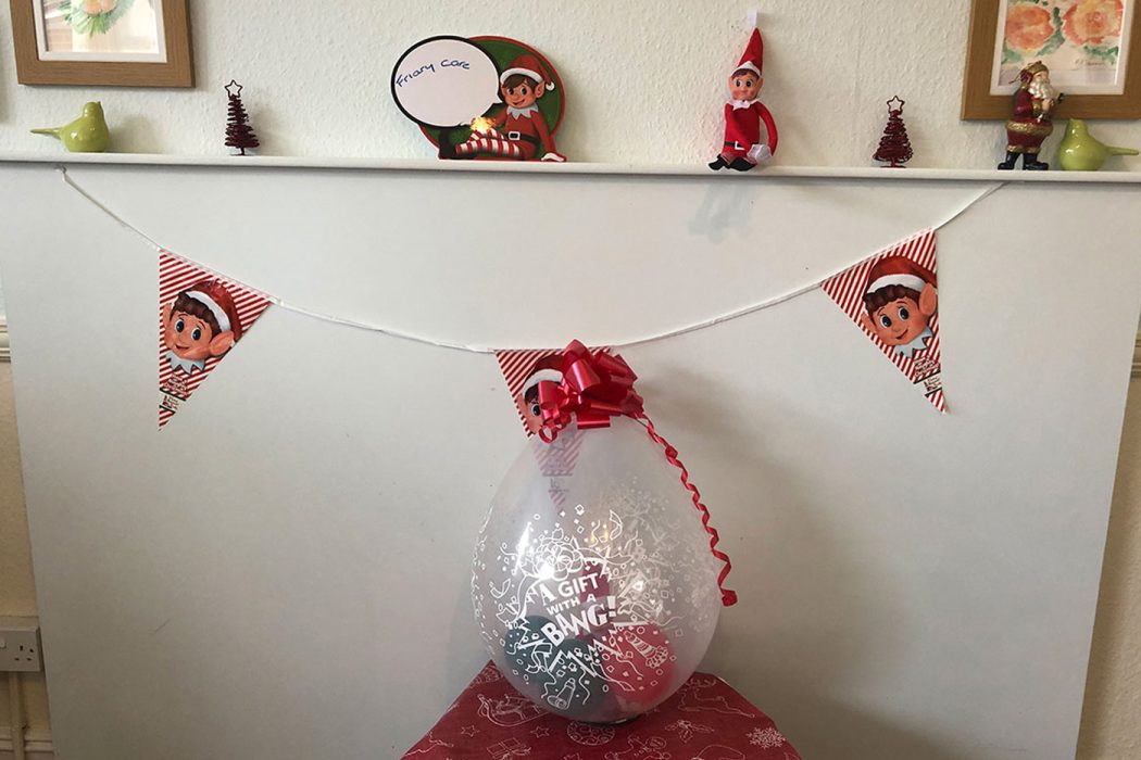Elf on the shelf at Friary Care