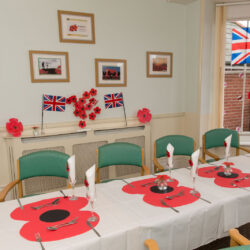 Friary Care Remembrance Day - lunch table