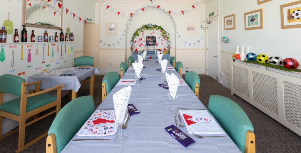 Table is set for Friary Care Gentlemens Day 2022