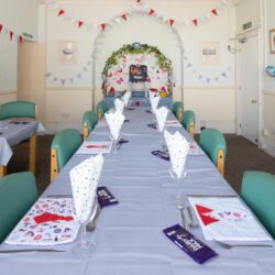 Table is set for Friary Care Gentlemens Day 2022