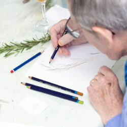 Pencilling still life drawing