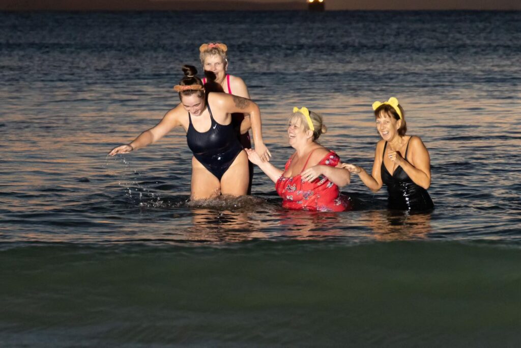 Friary Care staff having fun for Children in Need