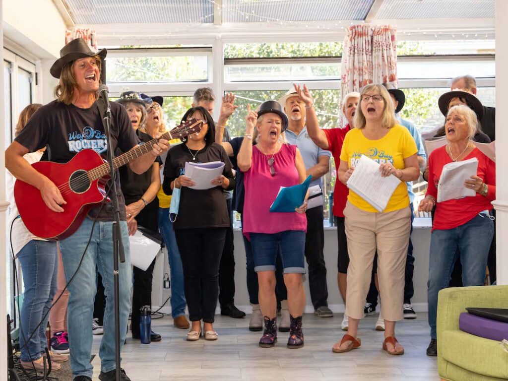 Martin Rushforth and his band of merry singers