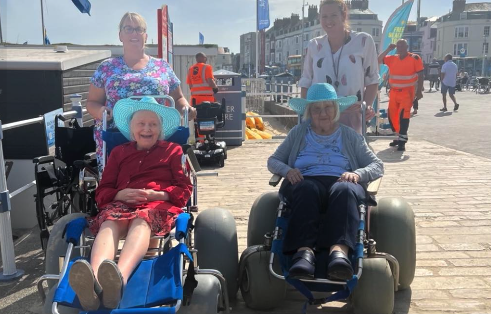 Visiting Weymouth Beach in style
