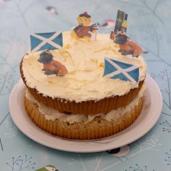Celebrating Scotland with a cake