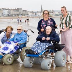 Friary Care - Day at the Beach - Beach Weelchairs 2