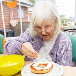 Pizza Bagel making at Friary Care