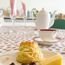 Tea and scones for Friary Care Breast Cancer Awareness Day 2024