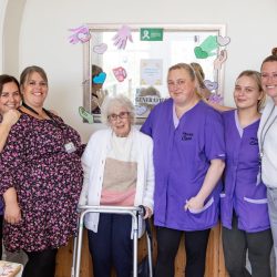 Staff and Residents celebrating World Mental Health Day
