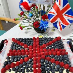 VE Day Cake Design at Friary Care