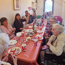 VE Day celebration tea at Friary Care