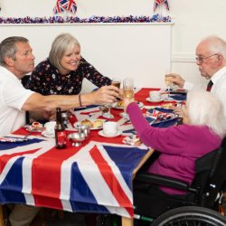 VE Day cheers at Friary Care