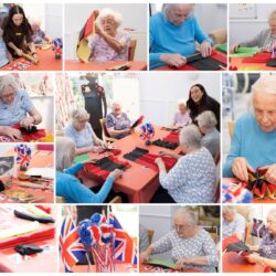 Poppy making workshop at Friary Care