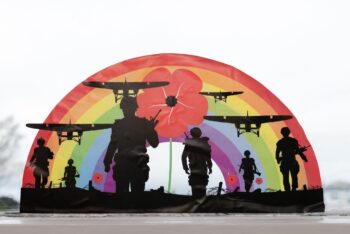 friary care rainbow and soldiers decoration