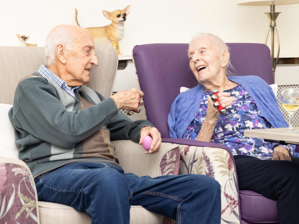 residents enjoying ladies day