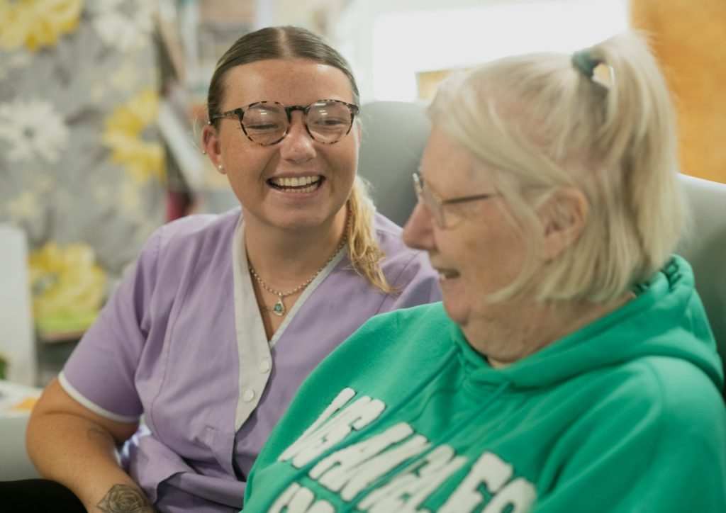 carer with resident