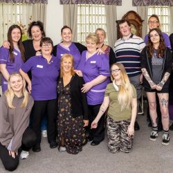 friary care staff tattoos group photo