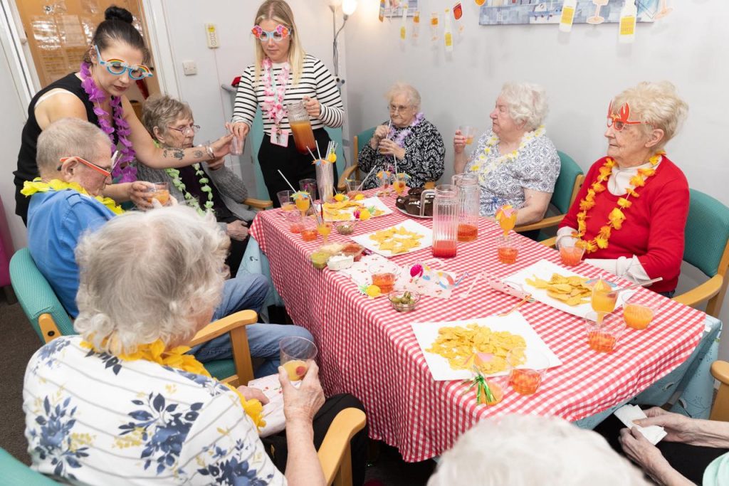 cocktail party at friary care for mental health awareness week
