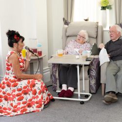 singing at friary care mental health awareness