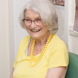 happy friary care resident